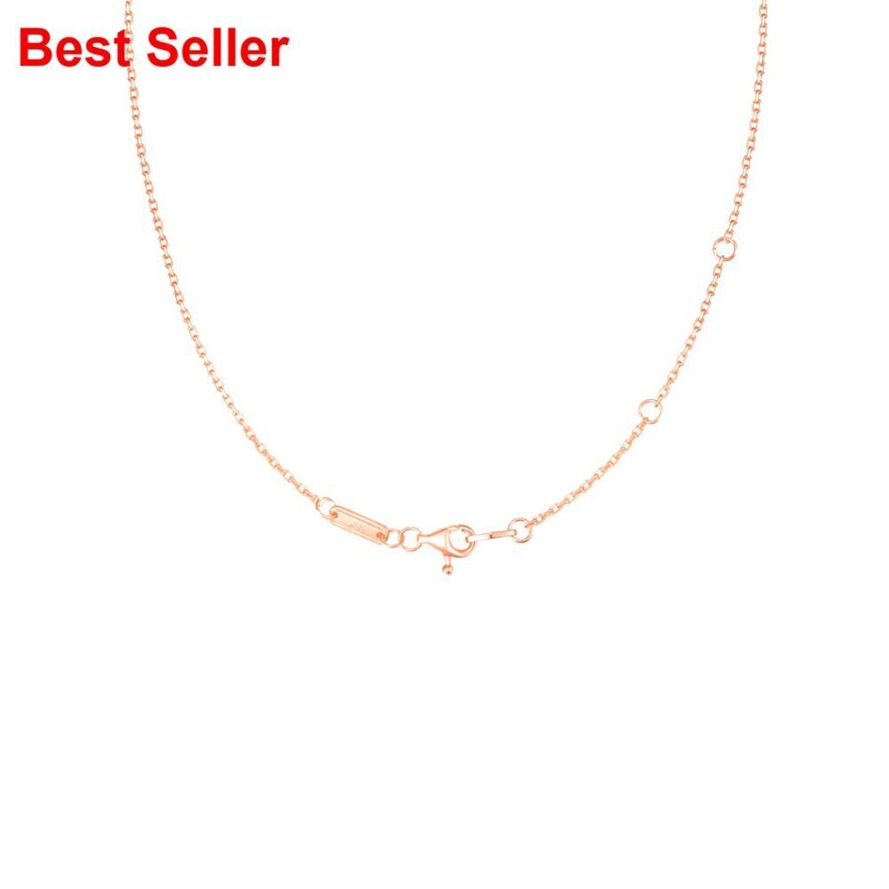 Sterling Silver Chain Necklace, 18 Inch Adjustable with Safety Buckle